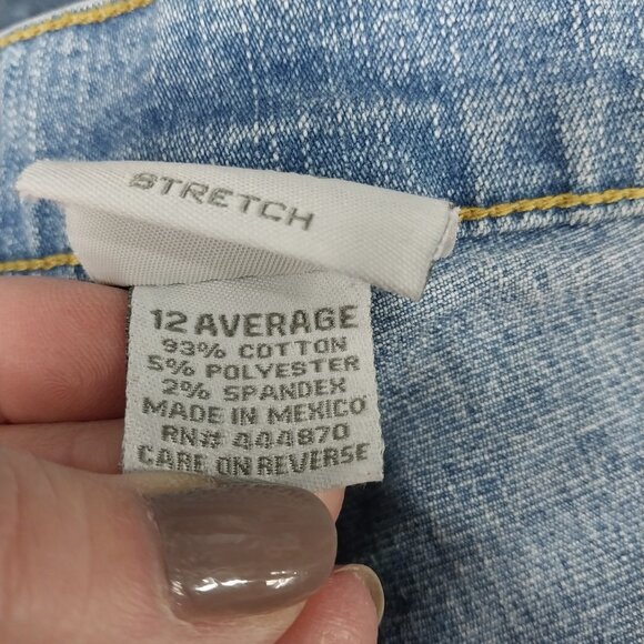 3327 Size 12 Sonoma Upcycled Bleach Dyed Bell-Bottoms. - Picture 6 of 6